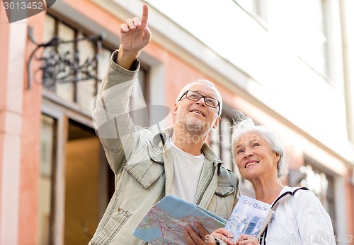 Image of senior couple on city street