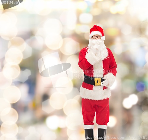 Image of man in costume of santa claus