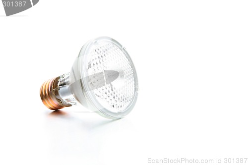 Image of halogen bulb on white