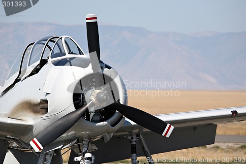 Image of old military aircraft closeup