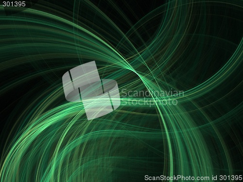 Image of Green wave background