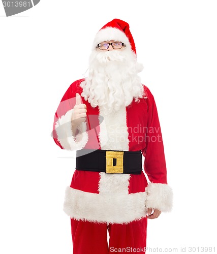 Image of man in costume of santa claus