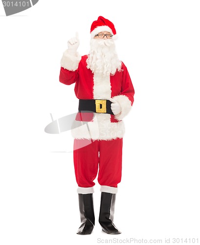 Image of man in costume of santa claus