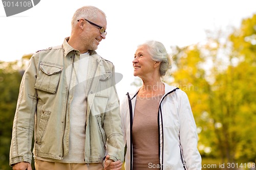 Image of senior couple in park