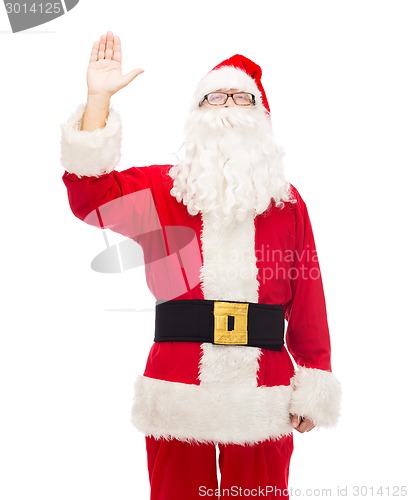 Image of man in costume of santa claus