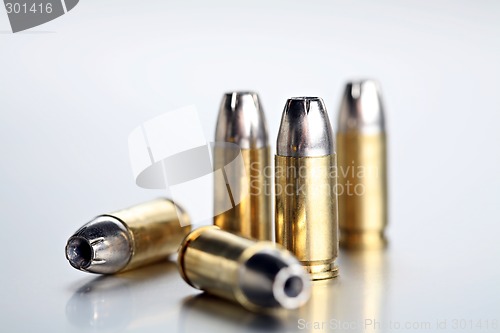 Image of bullets 9mm closeup