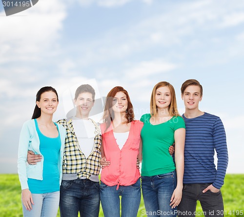 Image of group of smiling students standing