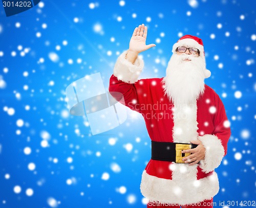 Image of man in costume of santa claus