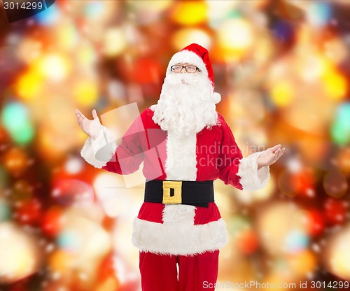 Image of man in costume of santa claus