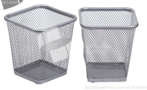 Image of Square trash bins