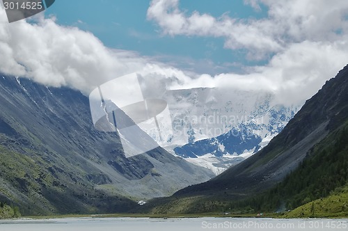 Image of View onto Belukha  the highest peak of Altai