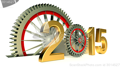 Image of gears with numbers 2015