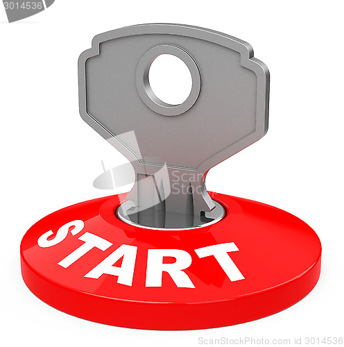 Image of the start key