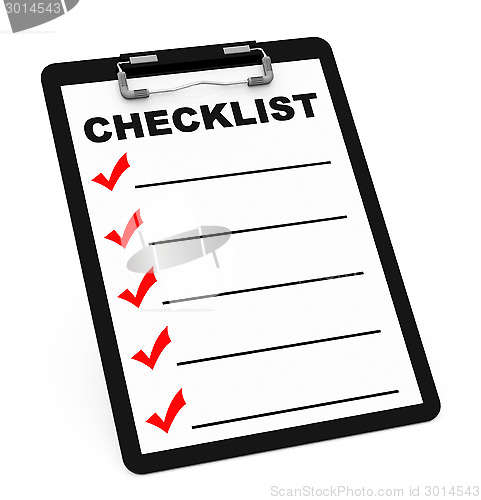 Image of the checklist