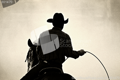 Image of cowboy rodeo