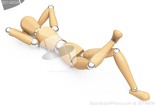 Image of the relaxing figure