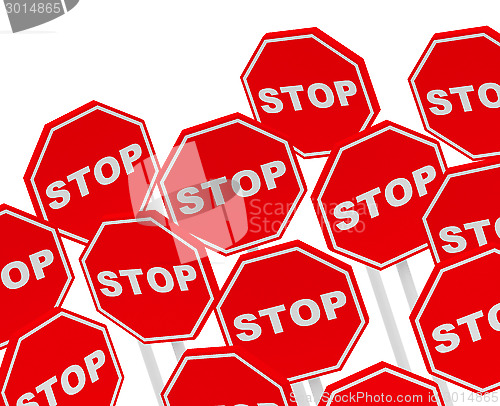 Image of the stop signs
