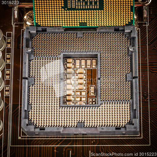 Image of Modern motherboard