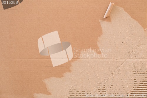 Image of Torn corrugated cardboard.