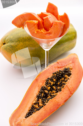 Image of Papaya - a popular breakfast fruit
