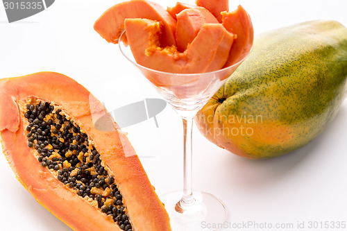 Image of Yellow, orange and green - the Papaya fruit
