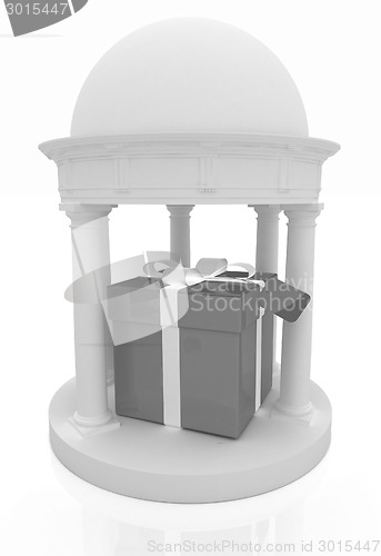 Image of Gift box in rotunda 