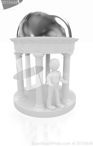 Image of 3d man and rotunda 