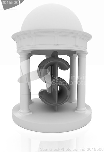 Image of Dollar sign in rotunda 