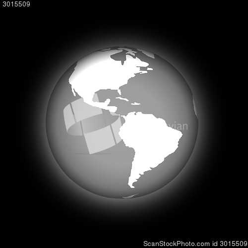 Image of Earth glow