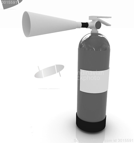 Image of Red fire extinguisher 