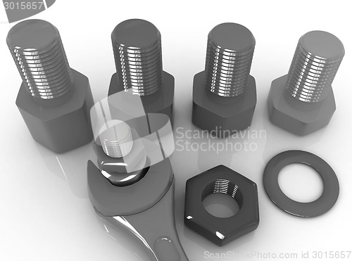 Image of Colorful wrench to tighten the screws