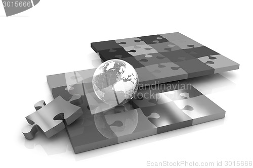 Image of Puzzles and earth