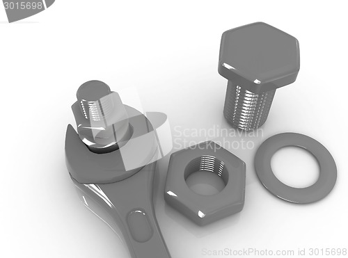 Image of Colorful wrench to tighten the screws