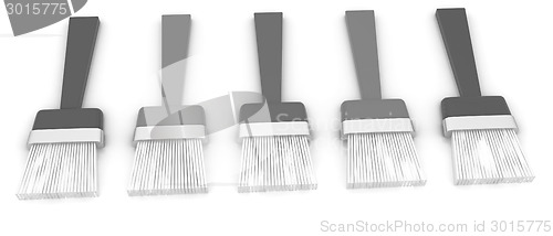 Image of Colorful paint brushes 