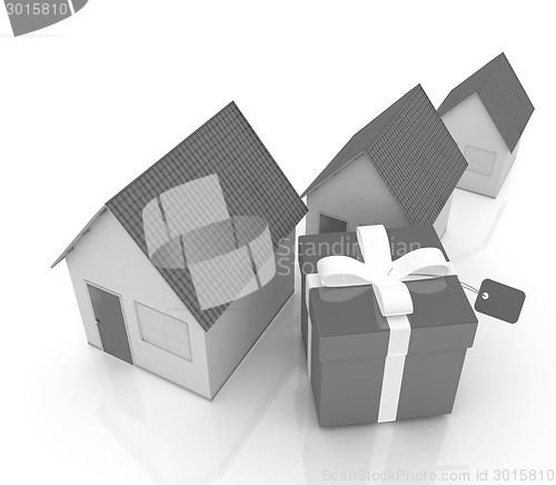 Image of Houses and gift 