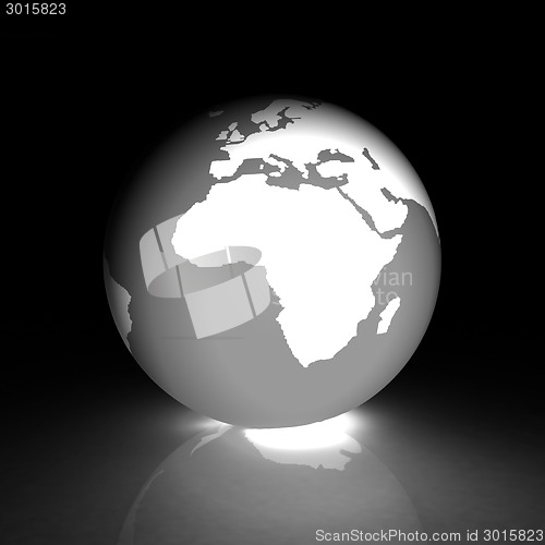 Image of Earth glow