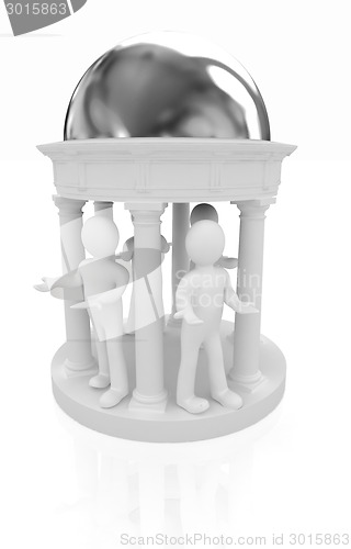 Image of 3d mans in rotunda 