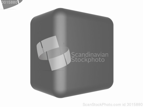 Image of Blue metallic shine cube
