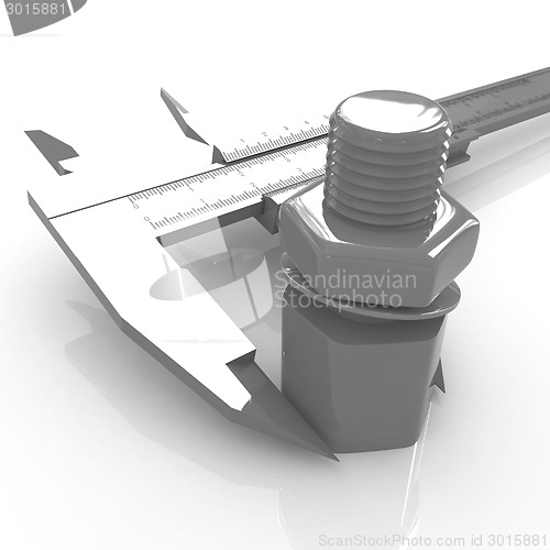 Image of Trammel vernier measures the detail 