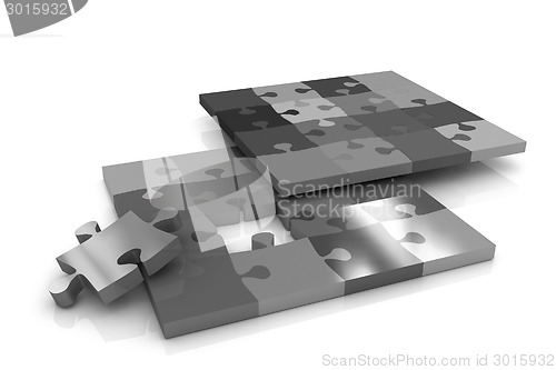 Image of Many-colored puzzle pattern