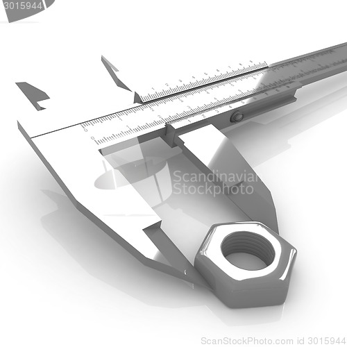 Image of Trammel vernier measures the detail 