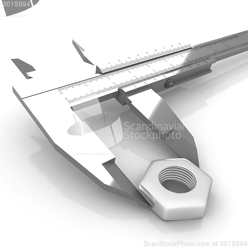 Image of Trammel vernier measures the detail 