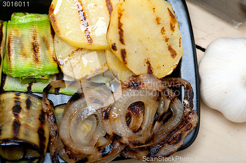 Image of grilled assorted vegetables 
