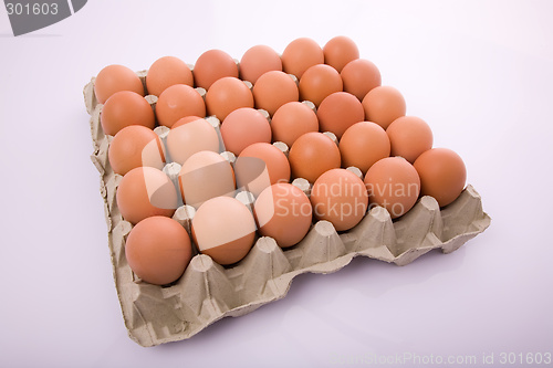 Image of Eggs in a box