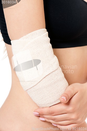 Image of Close-up of bandaging