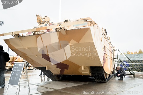 Image of Tracked amphibious carrier PTS-4. Russia