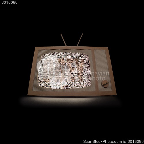 Image of Cardboard tv.