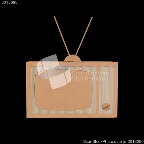 Image of Cardboard tv.