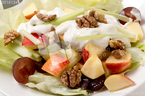 Image of Waldorf salad closeup