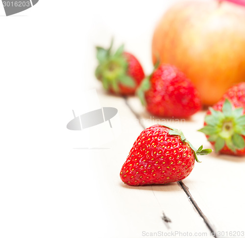 Image of fresh fruits apples pears and strawberrys